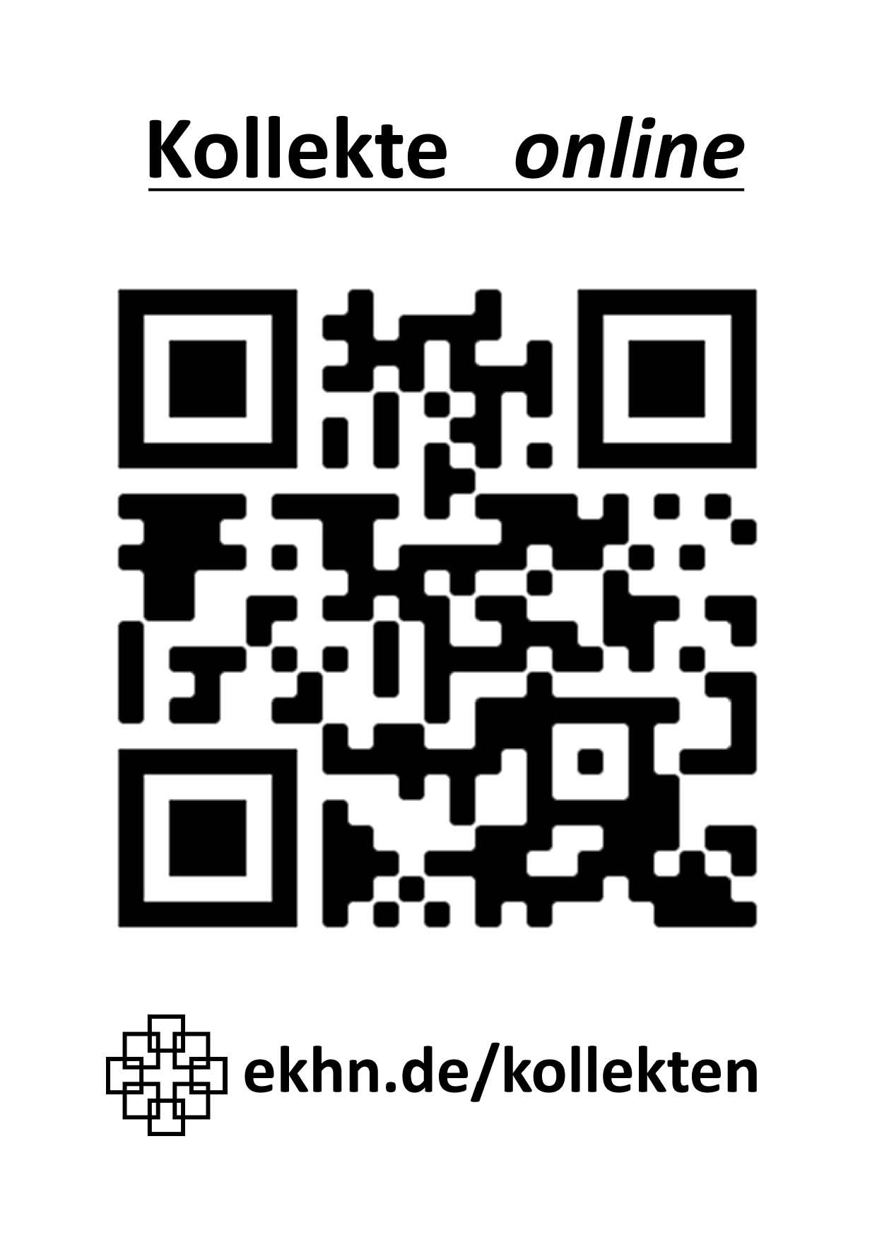 qr code kollekte online aushang